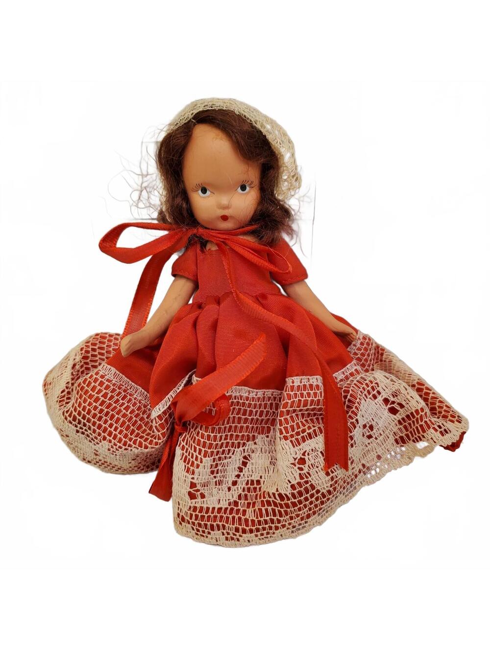 Nancy Ann Storybook Doll Queen of Hearts 157 Fairyland Series 1940s 8"